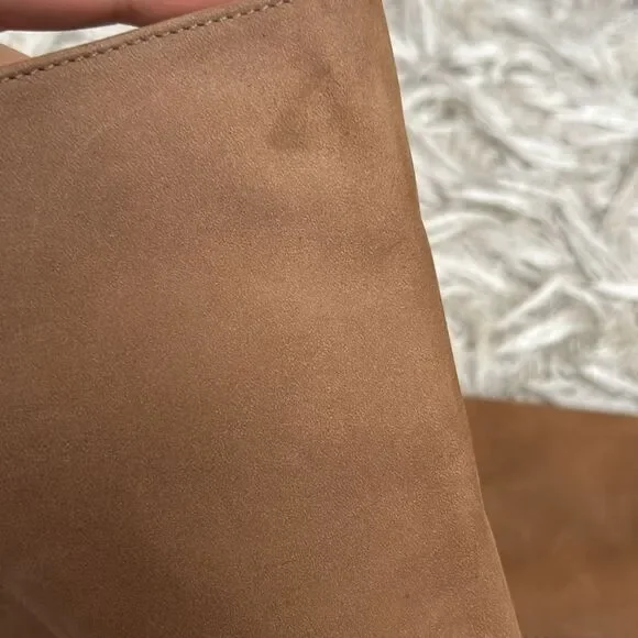 NWOB Steve Madden Ninny Chic Tall Knee-High Heeled Boots in Camel Nubuck size 11